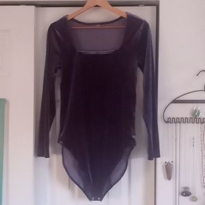 Blue Velvet Bodysuit